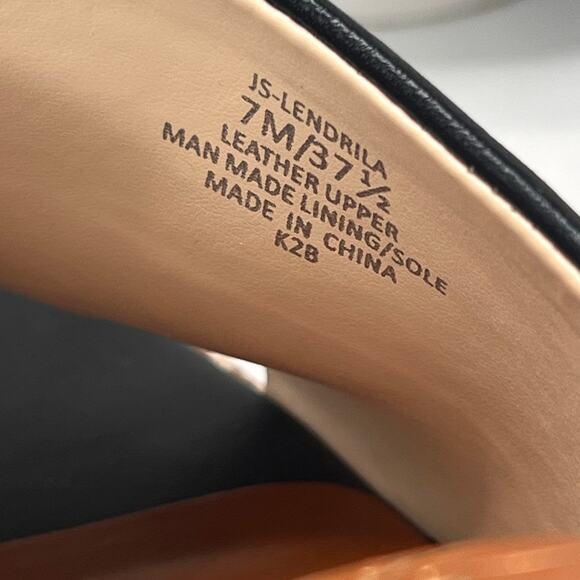 Jessica Simpson Lendrila Sandal Black Soft Nappa Silk Women 7M Light wear - Picture 10 of 11